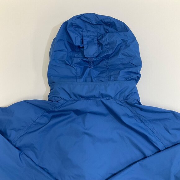 LL Bean Blue Mens Large Zip-Up Windbreak Rain Jacket Outdoor Active Hooded - Picture 7 of 15